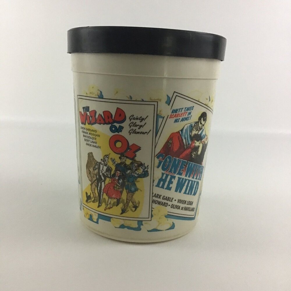 Turner Movie Poster Popcorn Bucket Forbidden Planet King Kong Wizard Oz Vintage